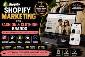 fashion shopify marketing store promotion grow clothing shopify marketing smm