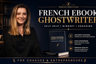 ghostwrite a french self help or mindset ebook for coaches and entrepreneurs