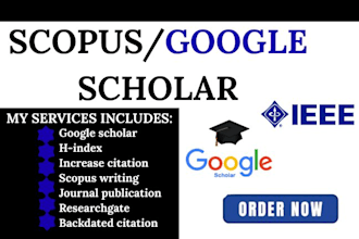 increase h index on google scholar, citation and scopus journals