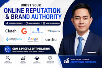 boost clutch g2 goodfirm capterra designrush gmb sortlist ORM online reputation