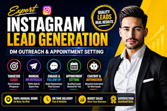 lead generation, instagram marketing, instagram outreach, appointment setter
