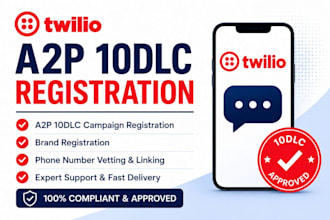 setup twilio a2p 10dlc, SMS API, IVR, sms automation and dialpad registration