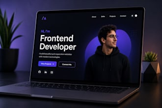 design and develop a professional portfolio website