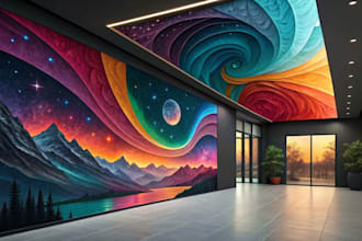create stunning custom abstract art for your space