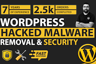 fix hacked wordpress, remove malware and secure your website