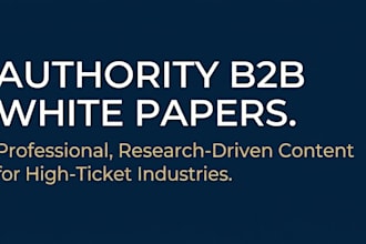 write authority b2b white papers and corporate case studies