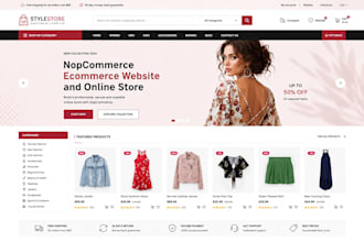 develop a custom nopcommerce ecommerce website and online store