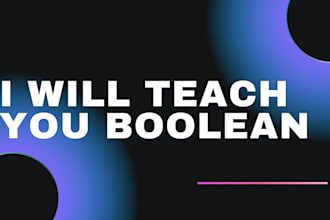 lecture or teach you boolean