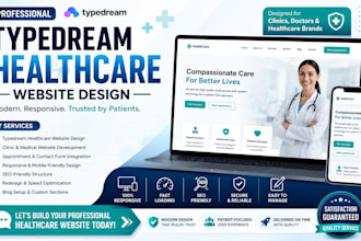 design typedream healthcare  telehealth website for clinics and medical brands