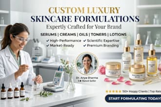 formulate custom skincare products for your beauty brand