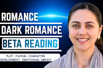 beta read your romance or dark romance spicy manuscript