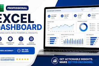 create professional excel dashboard, charts and reports