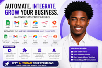 do google sheet automation gmail slack airtable database n8n zapier automation