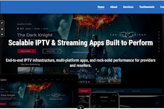 develop ott streaming app, iptv app for android, ios, fire TV with control panel