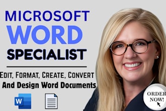 edit, format, design, rebrand or convert word document and google docs