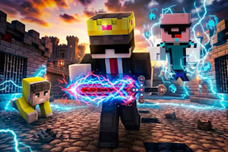 make a 3d thumbnails gaming and blog order now
