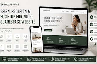 design squarespace website redesign squarespace seo setup