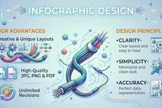 design professional infographic posters and charts for you
