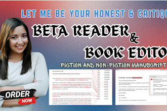 beta read, developmental book editor, fiction nonfiction memoir selfhelp editor