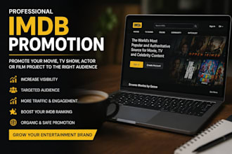 promote your imdb profile, movie, increase imdb starmeter rank