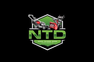 design corporate lawn landscaping service logo