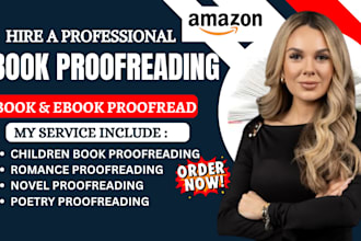 proofread and edit your poetry fiction or nonfiction manuscript for publishing