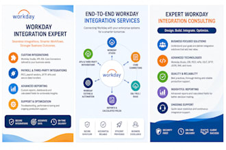 develop end to end workday integration solutions