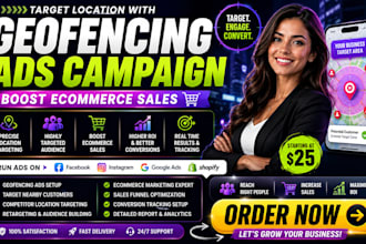 target location with geofencing ads campaign to boost ecommerce business sales