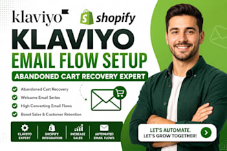 do klaviyo shopify email flow setup abandoned cart recovery expert
