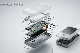 design medical enclosure pcb housing, healthcare device prototype in solidworks
