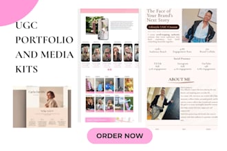 create a high converting canva website and ugc portfolio website