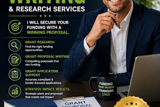 professional grant writing, grant research and grant proposal