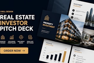 design real estate investor pitch deck, property investment presentation