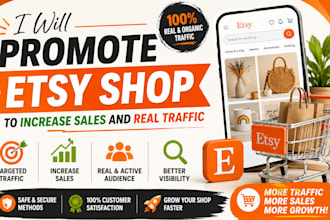 promote etsy shop to increase sales and real traffic