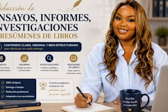 redaccion de ensayos, informes, investigaciones y resumenes de libros