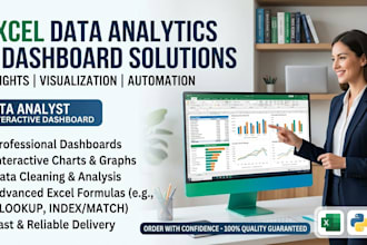 data analysis, excel dashboards and data visualization