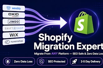 migrate weebly oxid esales jimdo shift4shop wix nuvemshop to shopify website