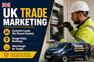 build a premium lead generation website for UK trades business