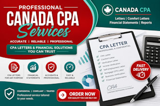 write canada CPA letter sign CPA letter comfort letter prepare financial audit