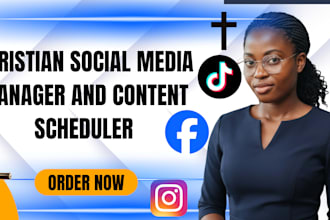be your christian social media manager and content scheduler