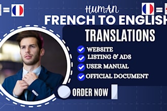 translate english to french or french to english professionally