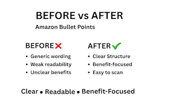 rewrite amazon bullet points for better readability