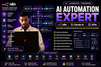 build ai automation workflows using n8n, claude ai and apis