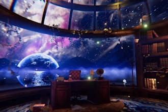 make stunning vrchat world vrc world vr world 3d game environment meta vr world