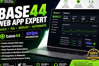 base 44 expert fix base44 bug base44 webapp stripe integration
