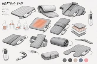 do realistic 3d cad for heating pad product design