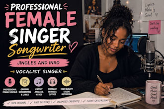 be your female vocalist singer, songwriter, edm and pop