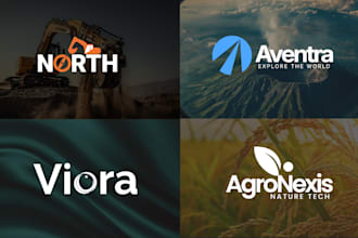 modern minimalist business logo design brand identity branding kit