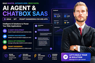 ai agent, chatbox saas, genai, gpt, prompt engeering for web apps