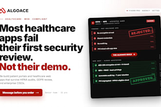 build a hippa and gdpr compliant patient portal or healthcare web app